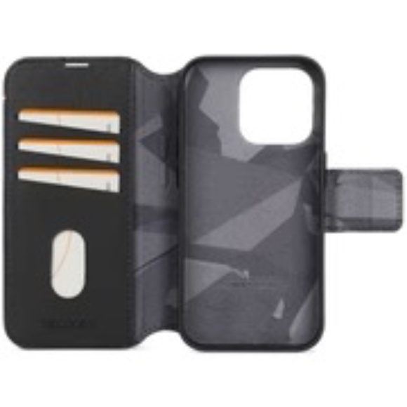 Black DECODED iPhone 15 Detachable Wallet Case - Picture 3 of 14